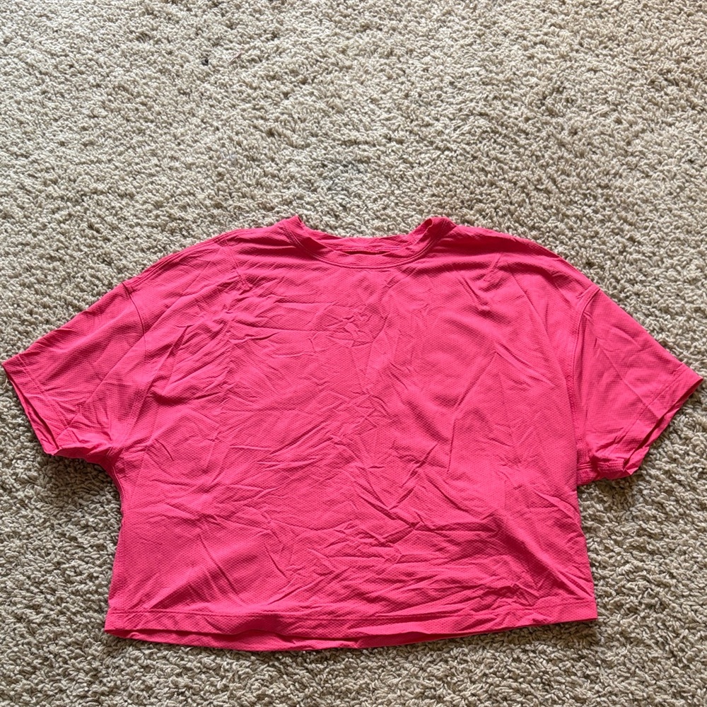 lululemon athletica Vibrant Pink Crop Top